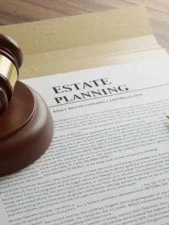 Estate planning documents with calculator and gavel representing 2026 tax changes
