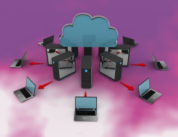 A visual depiction of a secure cloud data backup system, showcasing data being transferred to a cloud server with multiple layers of encryption. The image highlights the importance of data redundancy and secure storage in the cloud.