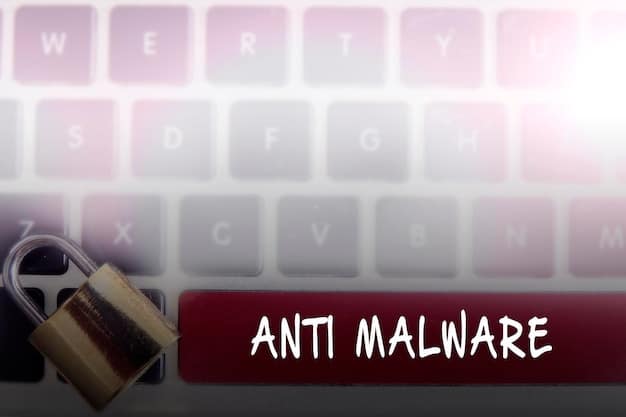 A close-up view of a computer displaying a fake antivirus alert, with multiple warning messages and buttons encouraging the user to click. The alert is designed to mimic a legitimate security warning.