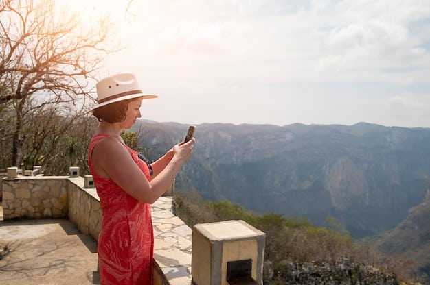 A screenshot of an Instagram profile of a popular travel influencer. The profile shows high-quality photos of exotic locations and the influencer engaging with their followers in the comments section.
