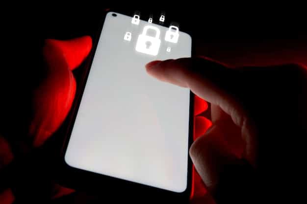 A close-up image of a smartphone screen showing a notification about suspicious login activity, highlighting the potential consequences of weak passwords.