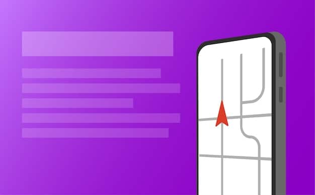A phone screen showing location permission settings for an app, with options like 