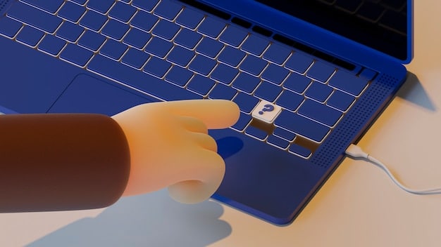 A close-up of a hand hovering over a keyboard, with a padlock icon subtly overlaid. The background is blurred, focusing attention on the hand and the symbol of online security.