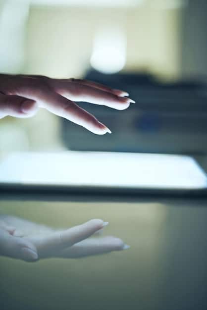 A close-up of a hand deleting data on a smartphone screen, illustrating the concept of reducing digital data. The background is blurred to focus on the act of deletion.