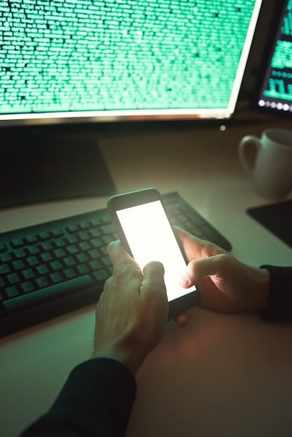 A close-up of a smartphone screen displaying a two-factor authentication code, with a blurred background of a laptop and keyboard, representing digital security measures.