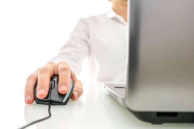 A person's hand hovering a mouse cursor over a deceptive hyperlink in an email client, with a small popup showing the actual malicious URL. The background shows a digital security dashboard, emphasizing safe browsing practices and identifying suspicious URLs.
