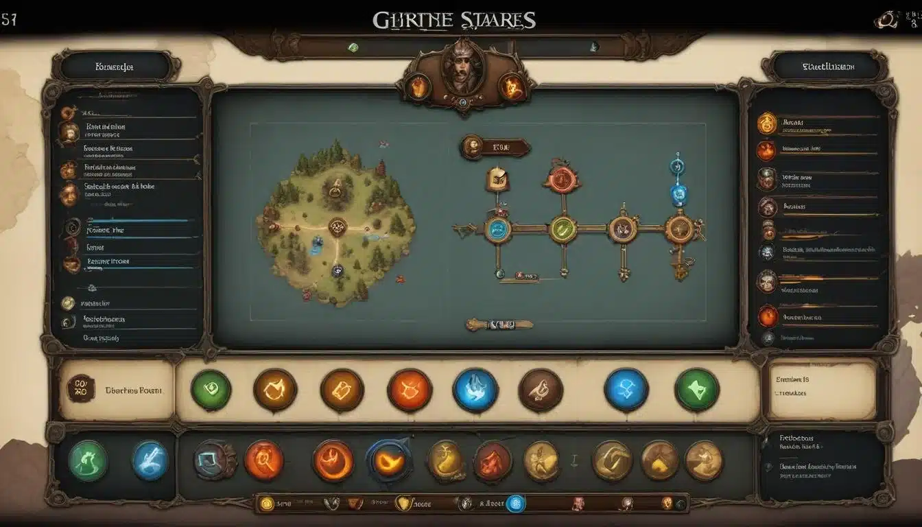 Customized user interface in a modded RPG