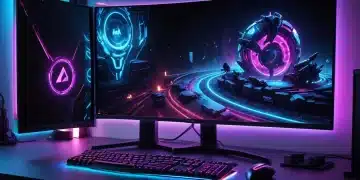 Gaming PC setup with optimized graphics for smooth gameplay