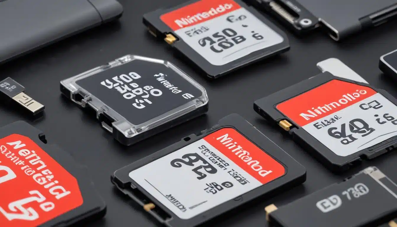 Variety of microSD cards for Nintendo Switch storage expansion
