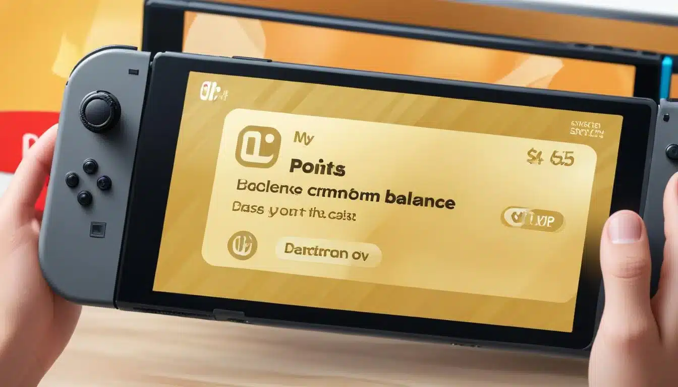 My Nintendo Gold Points balance displayed on Switch screen