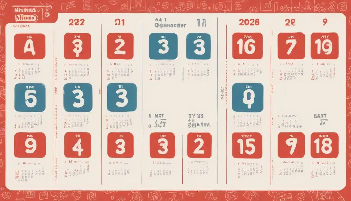 Stylized 2025 calendar highlighting Nintendo game release dates and important announcements.