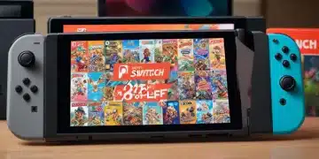 Nintendo Switch eShop with 75% off digital games banner
