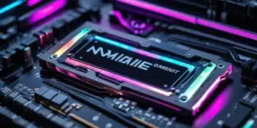 High-performance NVMe SSD on a gaming PC motherboard