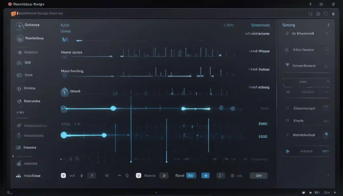 PC audio settings interface for optimizing gaming sound
