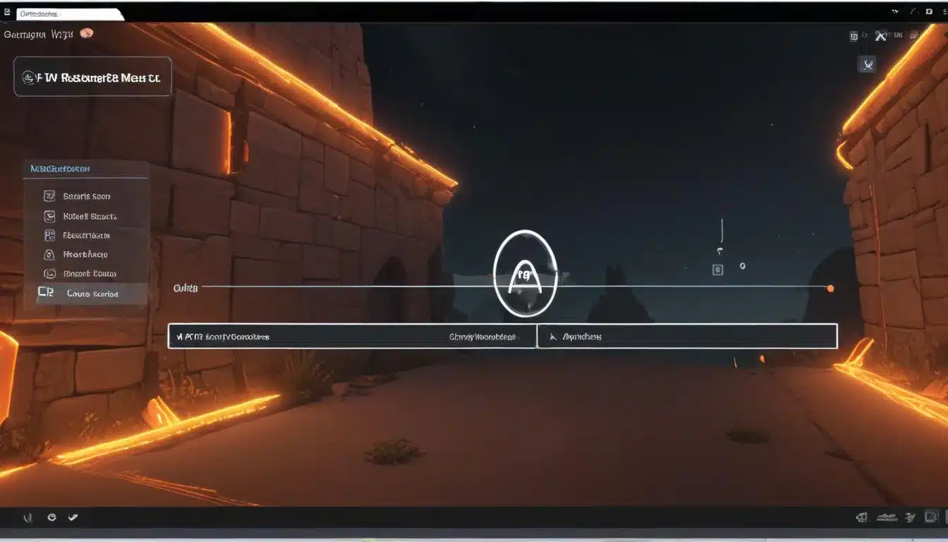 PC VR software settings interface with optimization options, VR software configuration