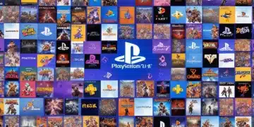 PlayStation Plus Premium logo over a collage of diverse game covers from different PlayStation generations, highlighting the extensive game library.