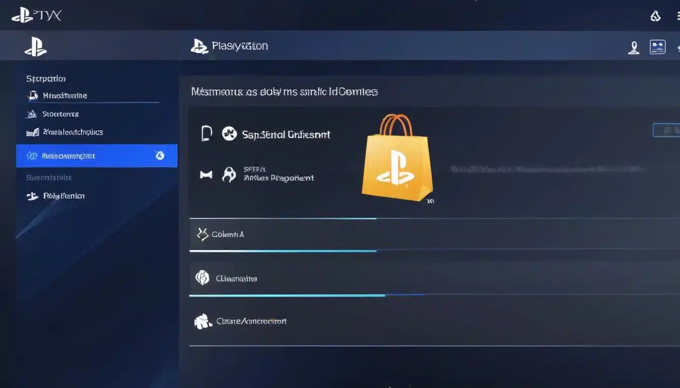PlayStation account management screen with 'Online ID' option highlighted.