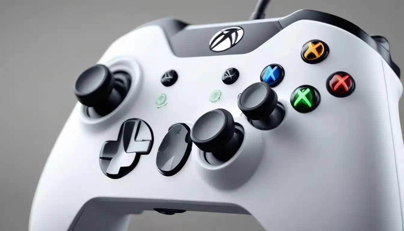 Xbox controller triggers vibrating with haptic feedback, highlighting enhanced responsiveness.