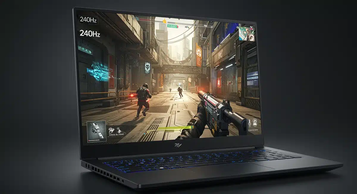 High refresh rate gaming laptop display screen